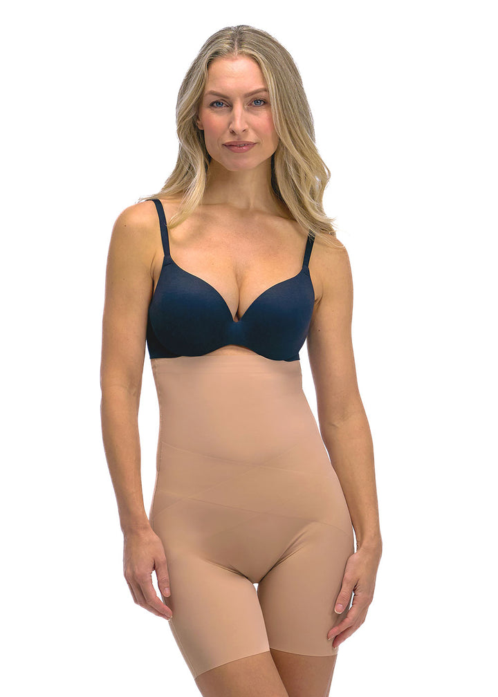 Ultra strong shaping bermuda dark nude