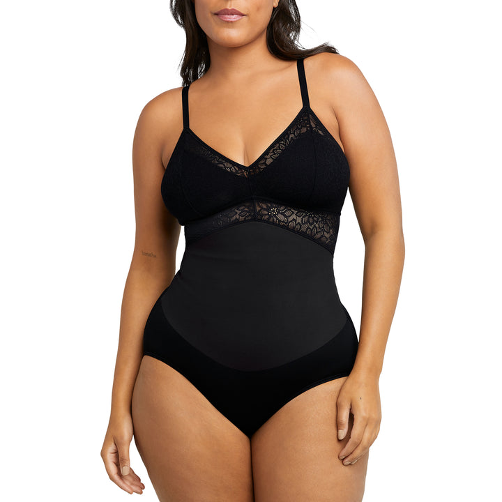 Tame Your Tummy Lace Bodysuit | Black