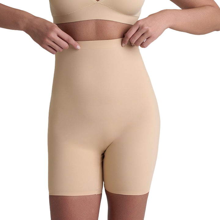 invisible high waist short bye  bra soft nude