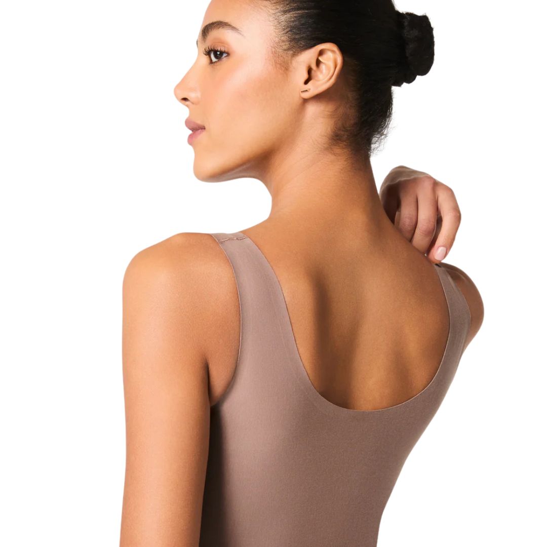 Spanx Supima cotton tank darknude