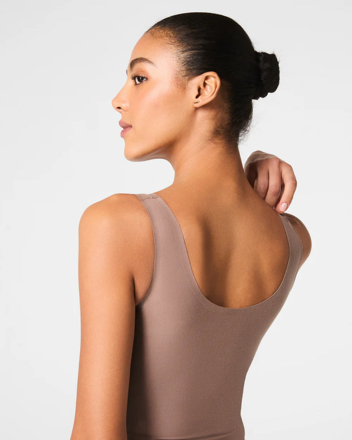 SPANX Supima Shaping Tank Top | Dark Nude 