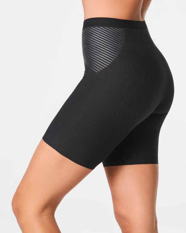 Supima Cotton Shaping Mid Thigh Short | Black
