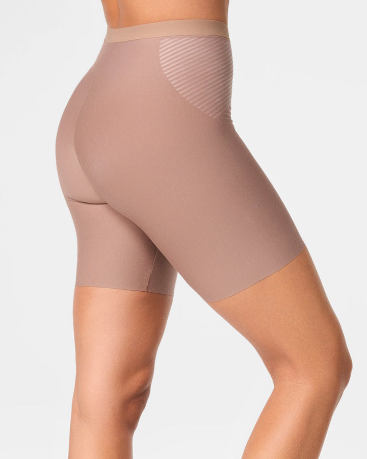 Supima Cotton Shaping Mid Thigh Short | Dark Nude