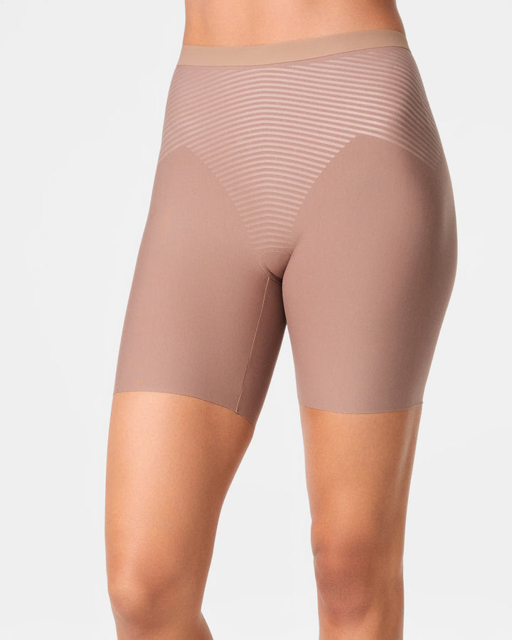 Supima Cotton Shaping Mid Thigh Short | Dark Nude