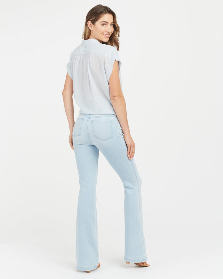 Denim Flare Jeans |  Light Wash