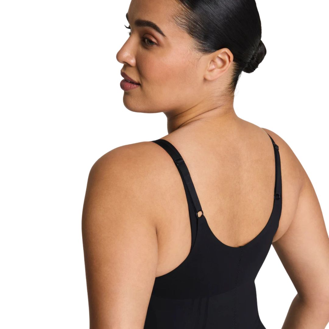 go figure bodysuit black spanx detail