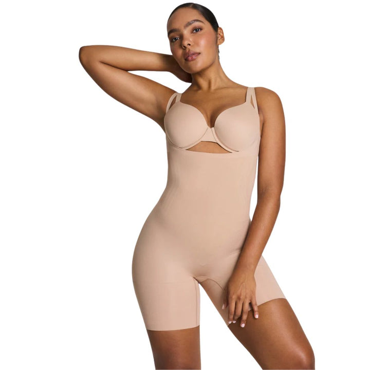 go figure bodysuit nude spanx