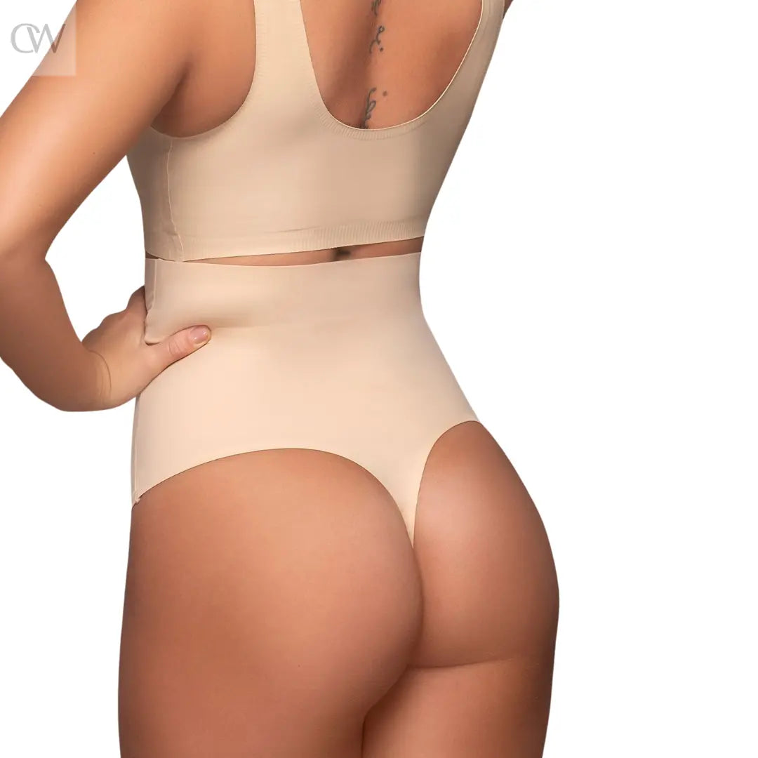 invisible high waist thong soft nude