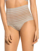 Lace Stripe High-Waisted Cheeky Hipster