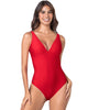 19A177 Backless shaping swimsuit red
