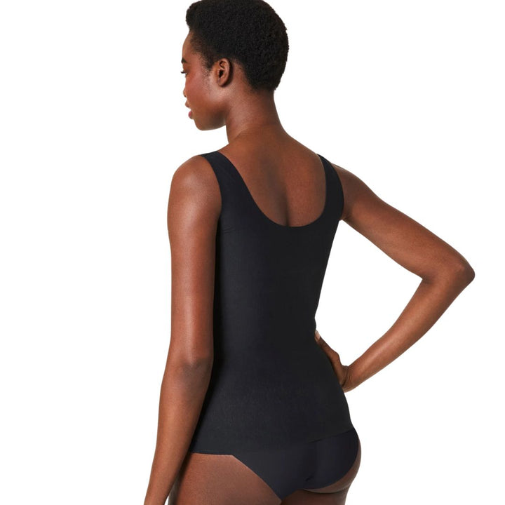 Spanx Supima cotton tank black back