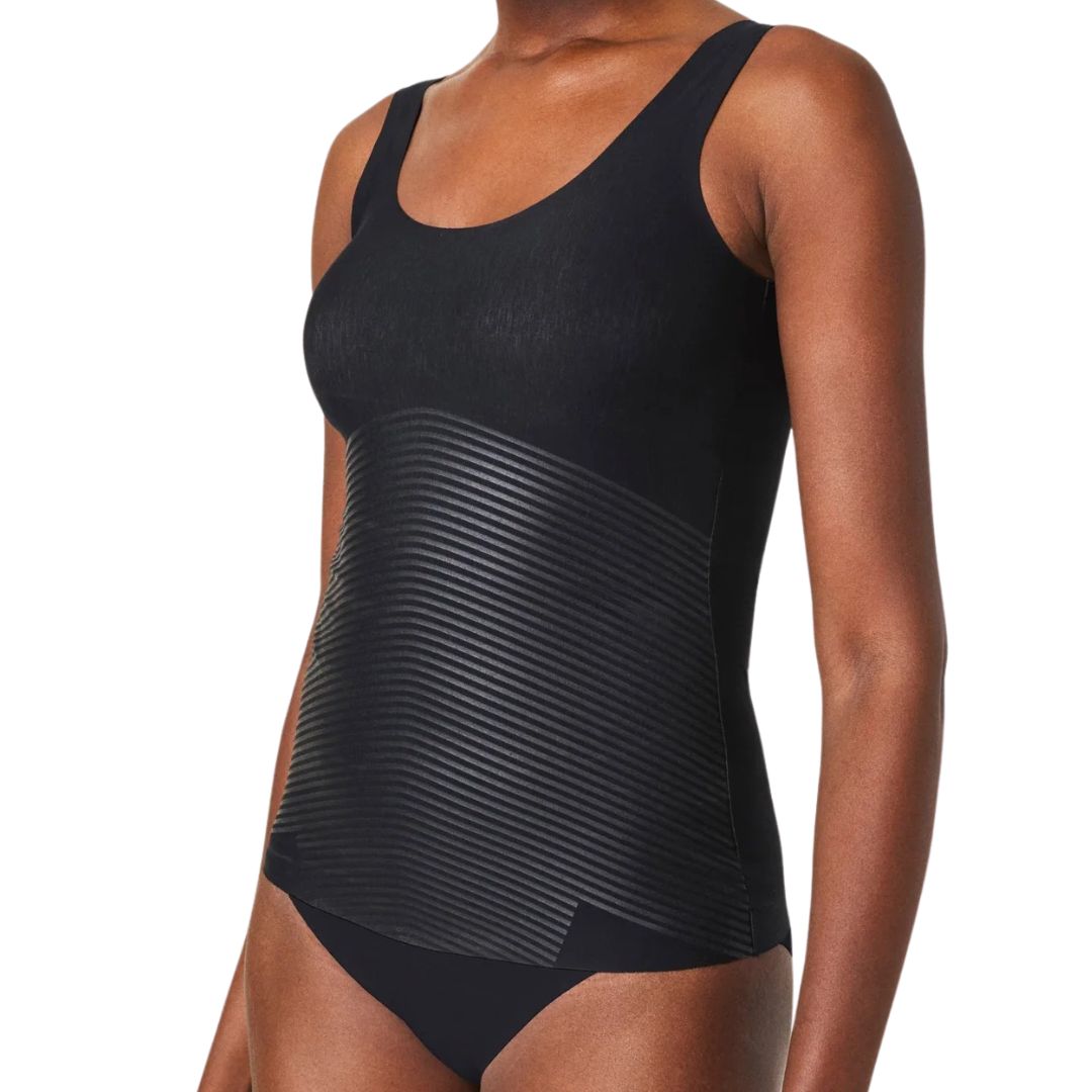 Spanx Supima cotton tank black detail