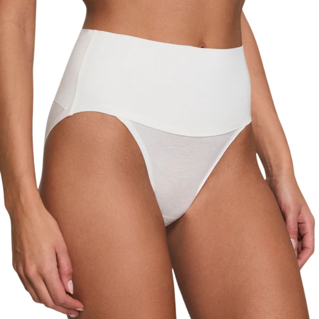 spanx high leg brief white